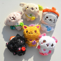 Kpop Doll Keychain 15CM Cartoon Cute Plush Toy Filling PP Cotton Short Plush Pendant RIYU Jaehee Ushi Fans Collection Gift
