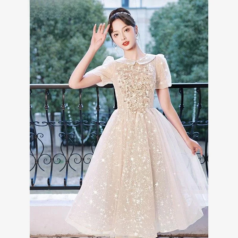 

Ele Свадебное платье Вечернее платье для женщин 8-летний обручальный хозяин ort Sve Юбка-трапеция Роскошный коврик Sle