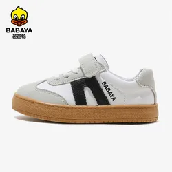 Babaya Children's Skate Shoes Girls White Sneakers 2023 Autumn New Fashion Boys Canvas Shoes Kids Sports Shoes