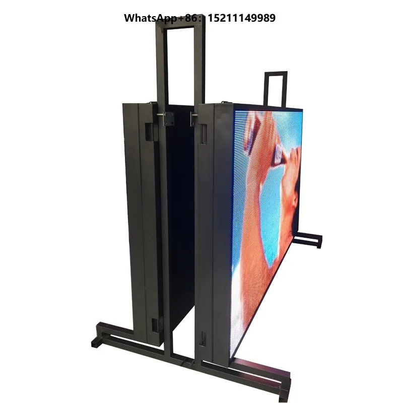 Customized Double Side Led Display Screen Waterproof Street Pillar Mounted Digital Advertising Sign Panel Video Board