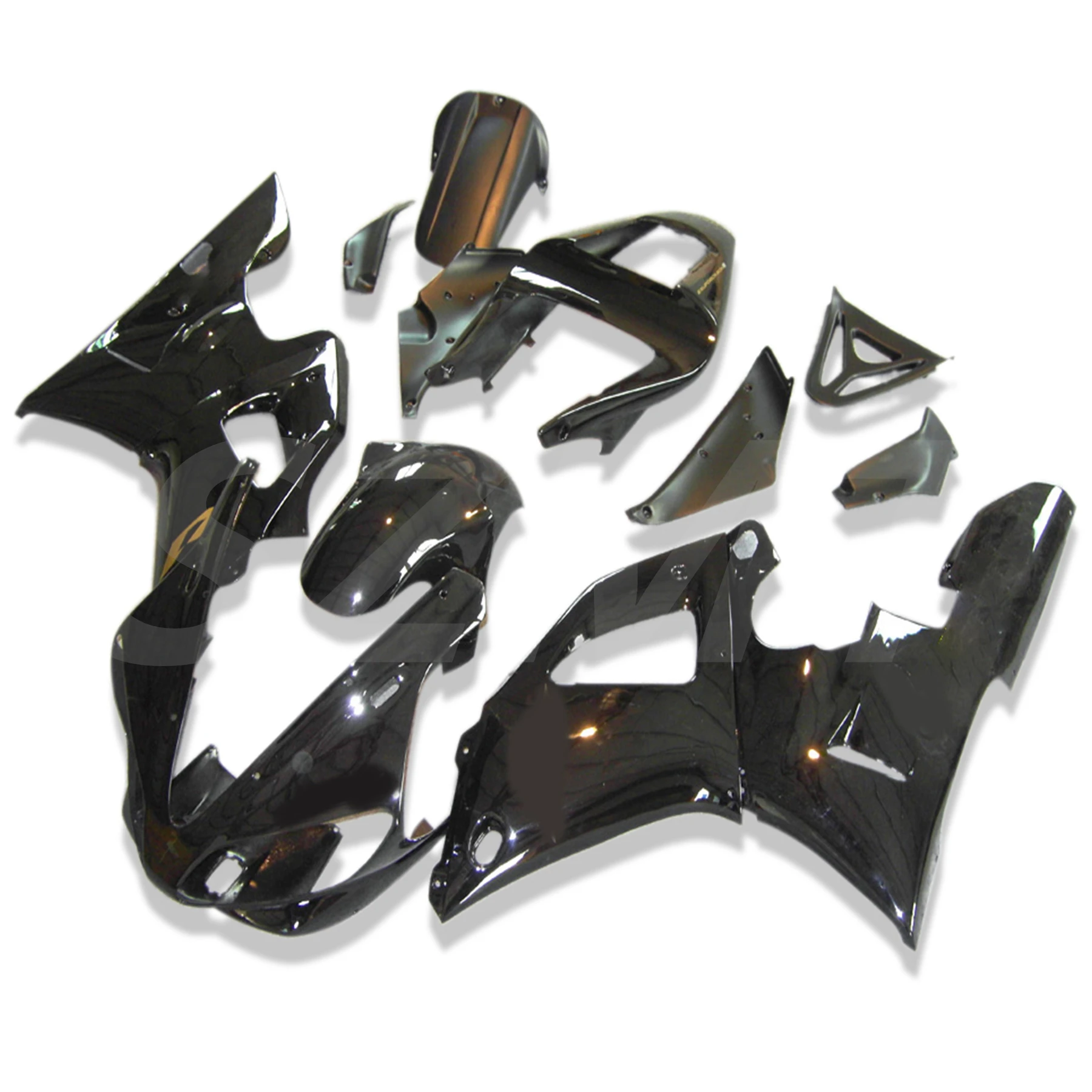 

100% Injection Molding Bodywork Set For YAMAHA R1 Fairing Kit 00 01 Matte Black Fairings Set YZF R1 2000 2001