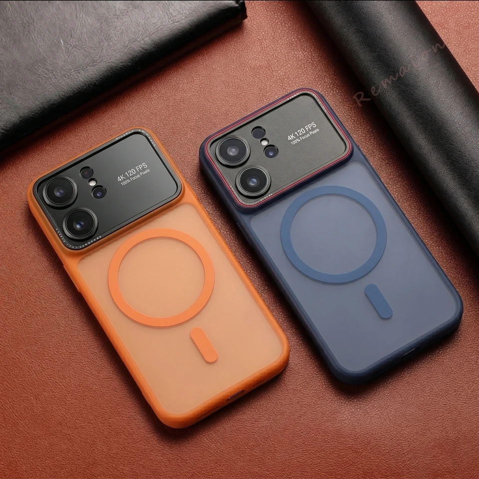 Luxury Magnetic Phone Case for Samsung Galaxy S26 S24 S25 Ultra S26Ultra Magsafe Official Matte Len Camera Protector Cover