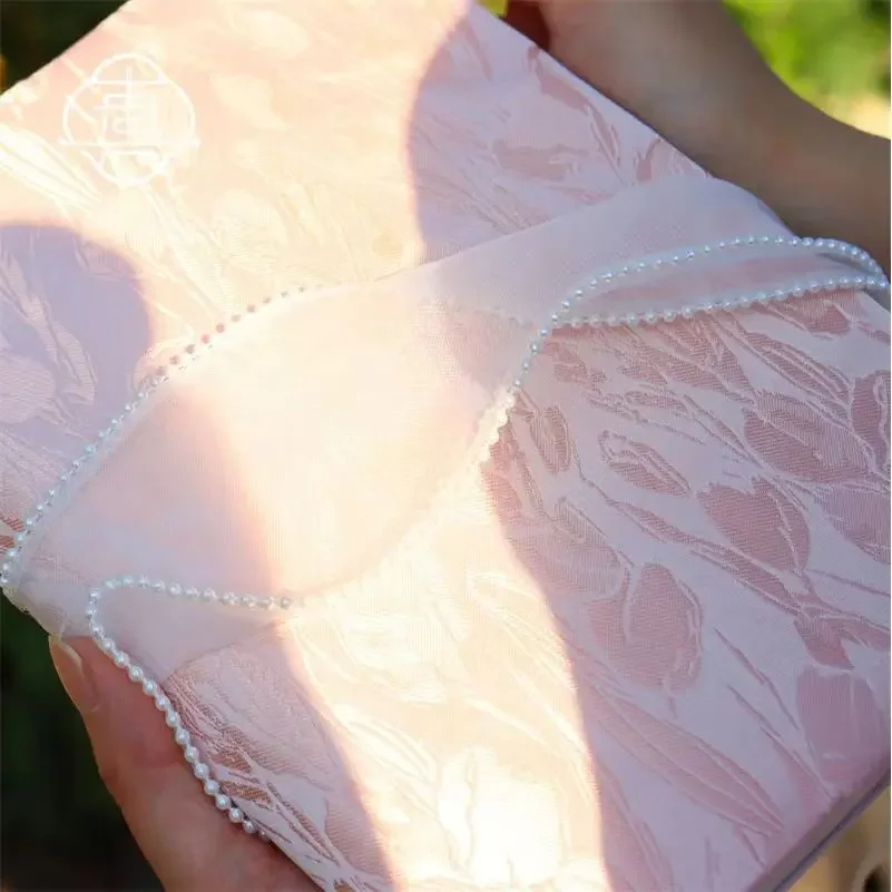 【Pearl Tulip】Original Handmade A5 A6 Notebook Covers Protector Book Sleeve Crafted Fabric Products Diary Cover，in Stock