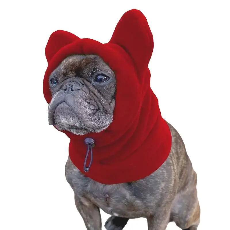 Winterhoed voor huisdieren Koud weer Warme mutsen voor huisdieren Middelgrote tot grote hond Kitten Kat Wandelen Fleece Verstelbare hond Warme muts Oren Hoodie