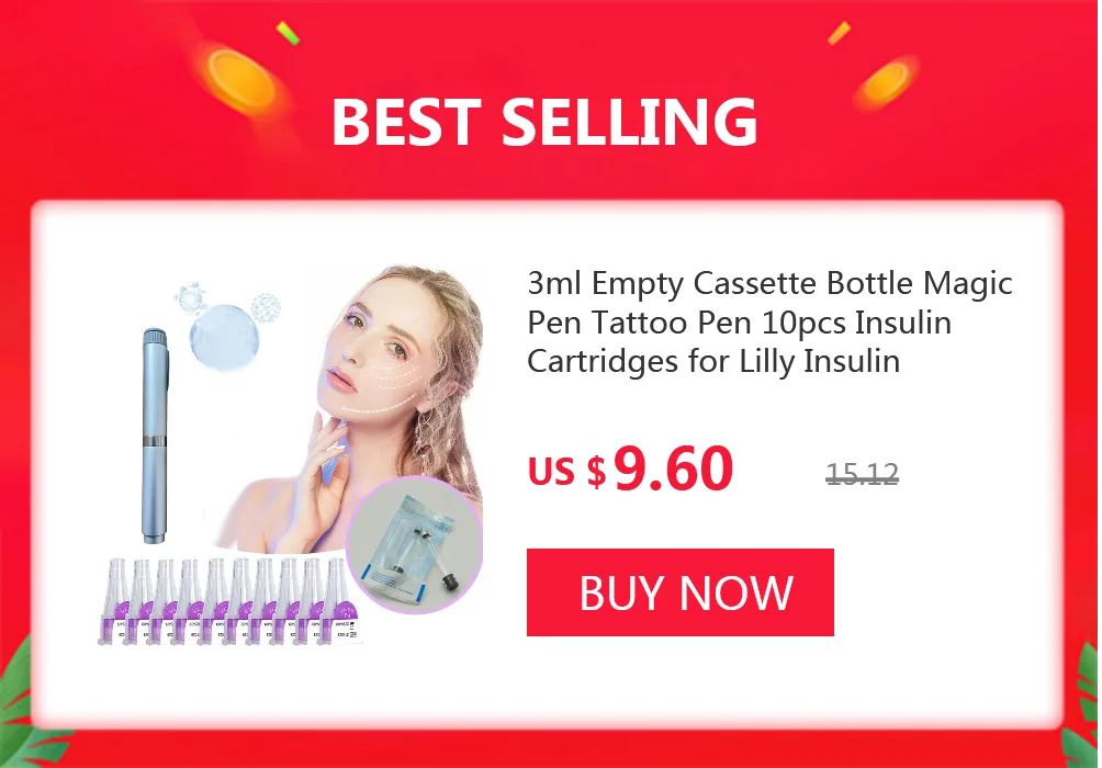 Cartucce Insulina Vuote 3ml Per Penna Lilly – Flacone A Cassetta Oro Portatile (Confezione) - Foto 4