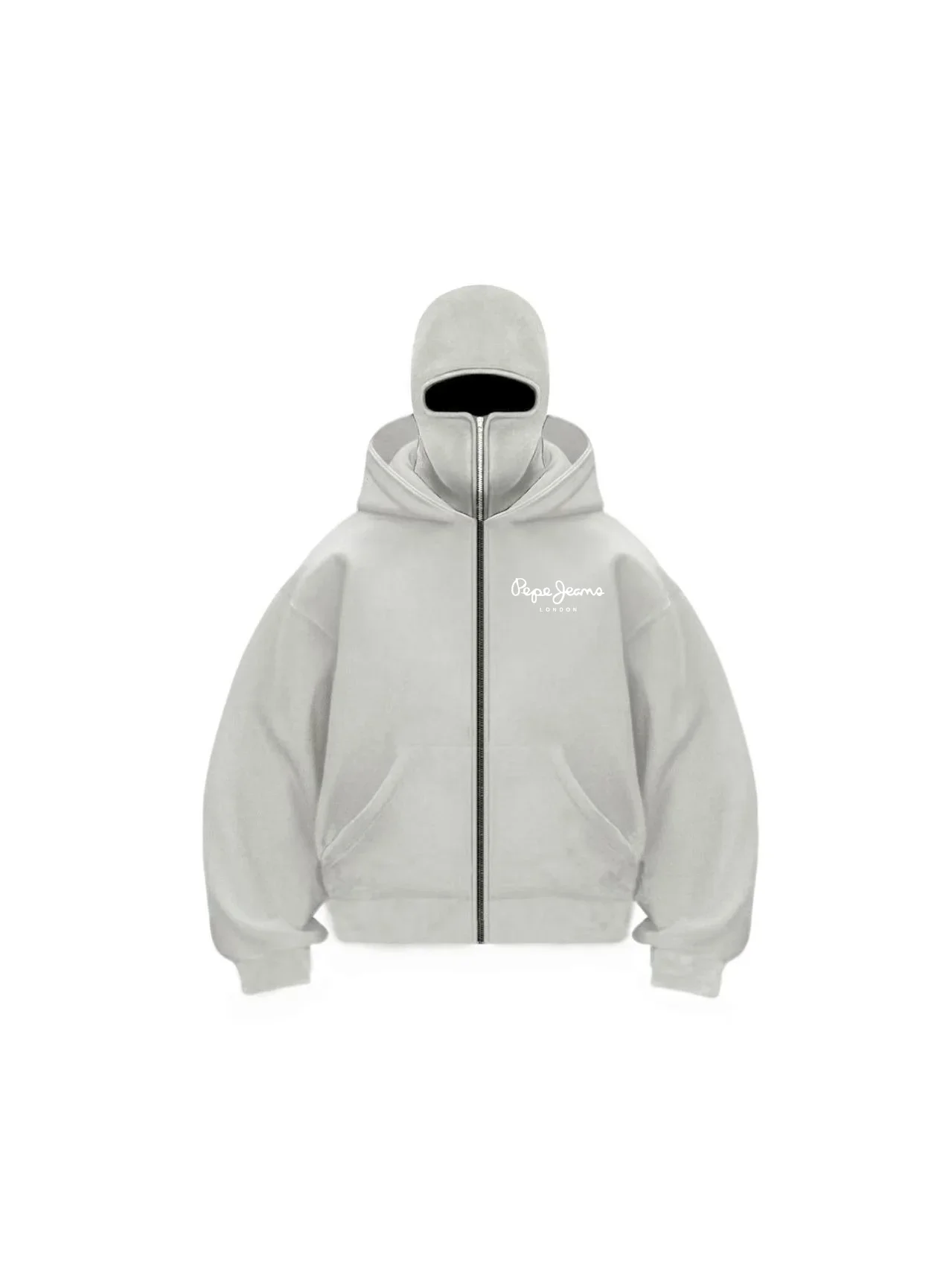 

Hooded men's sportswear with zipper hood, winter warm sportswear, casual Y2K, mask hood, zipper design jacket, sports outdoor ac