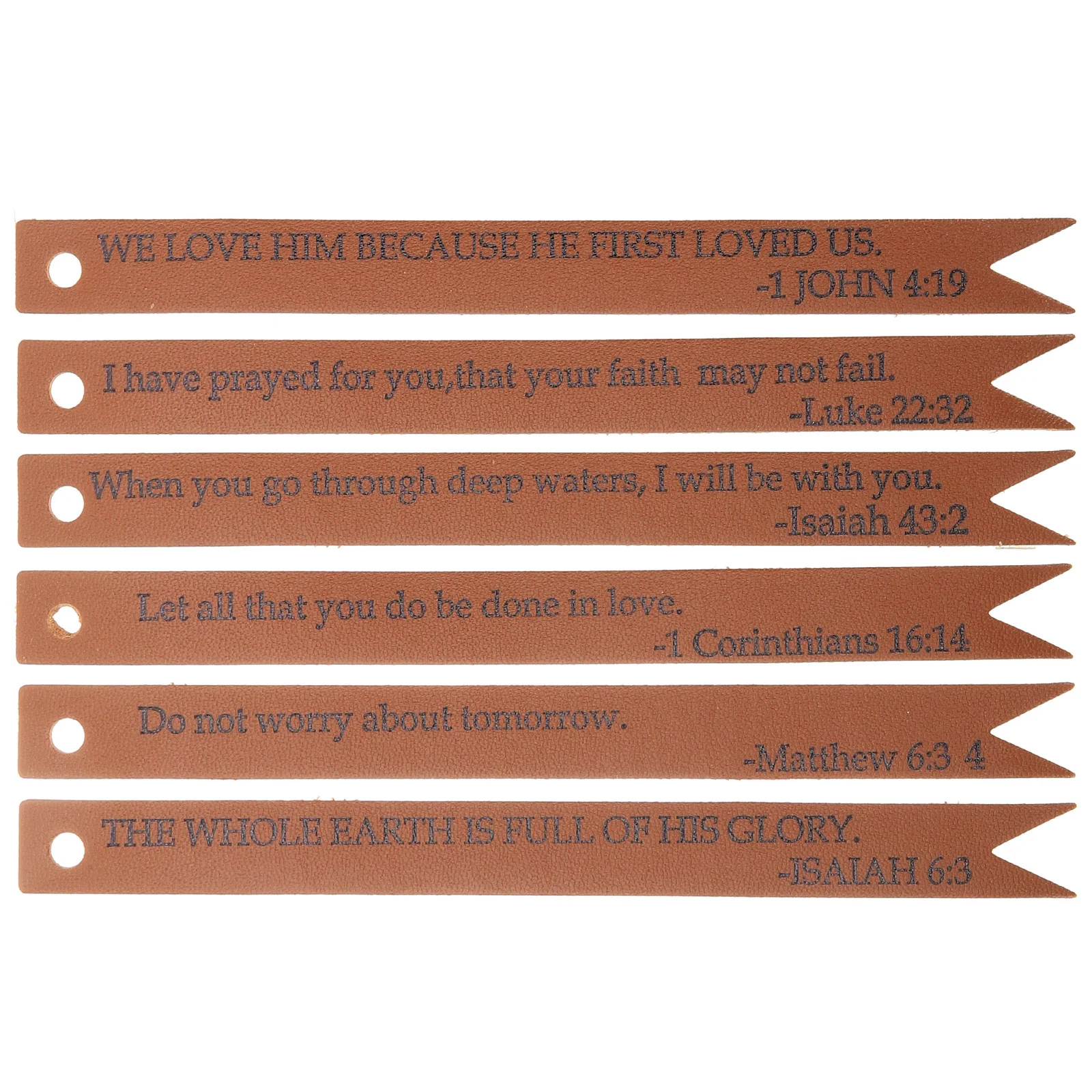 

6 Pcs Bible Bookmark Tabs for Students Darts Marks Page PU Bookmarks Men Man Markers