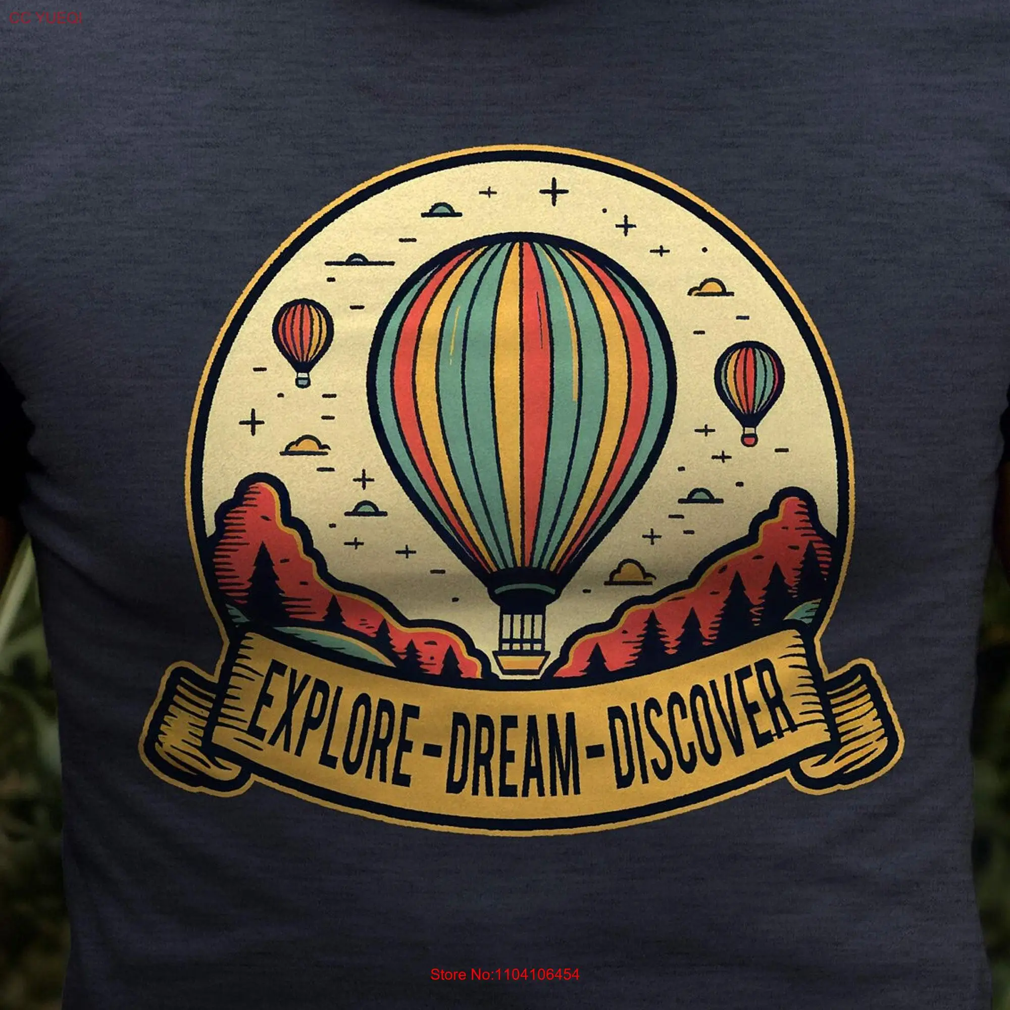 Explore Dream Discover T Shirt Adventure Mountain Scenery Camp Life Camping Lover Traveler Nature long or short sleeves