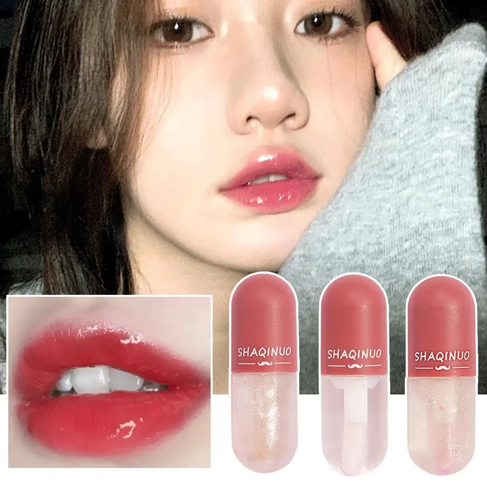 1/3PCS Hydrating Lip Gloss,High Shine Glass Finish Lip Glaze,Lip Moisturizing Plumping Water Mirror Liquid Lipstick,Long-lasting
