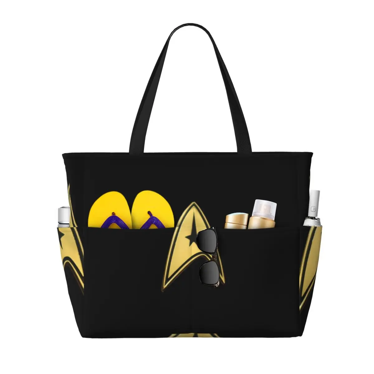 Star Treks Science Fiction TV Series Beach Tote Bag Sport Gym Yoga Duffle Large Tote Bag Women Travel Bag Fitness bag