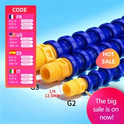 300/400/500/600mm Plastic Round Nozzle Adjustable Oil Coolant Hose 2/3/4 points Flexible Water Oil Cooling Pipes
