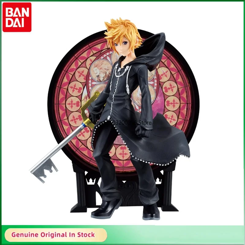 BANDAI Original Ichiban Kuji Kingdom Hearts Roxas/Sora Anime Action Figures Collectible Model Toys Gift for Boy