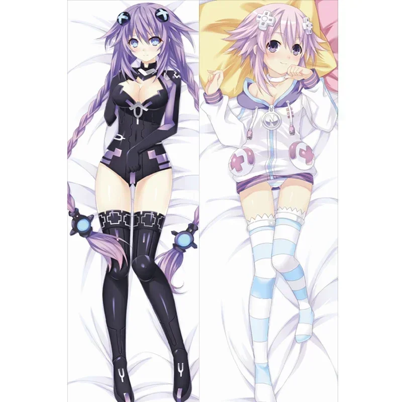 180cmAnime Hyperdimension Neptunia The Animation Neptune Dakimakura Pillow Case Waifu Body Hugging Bedding Decorative Pillowcase