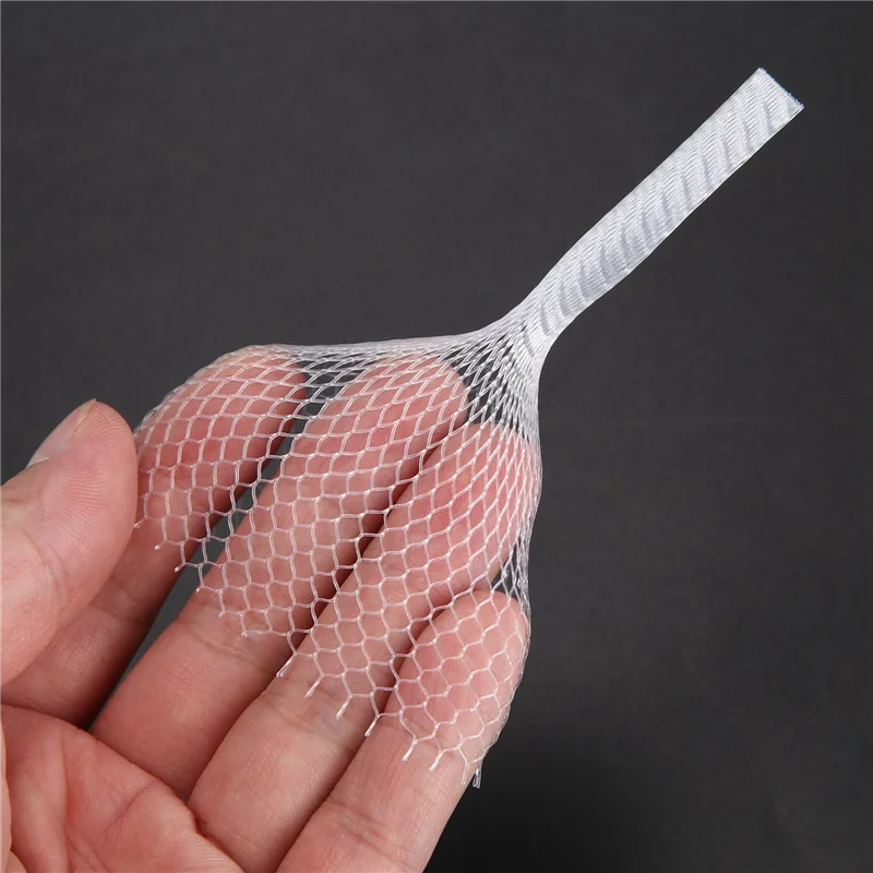 A01V-500 قطعة فرشاة للمكياج، غطاء شبكي، واقيات غمد شبكية، غطاء حماية شبكي (أبيض)