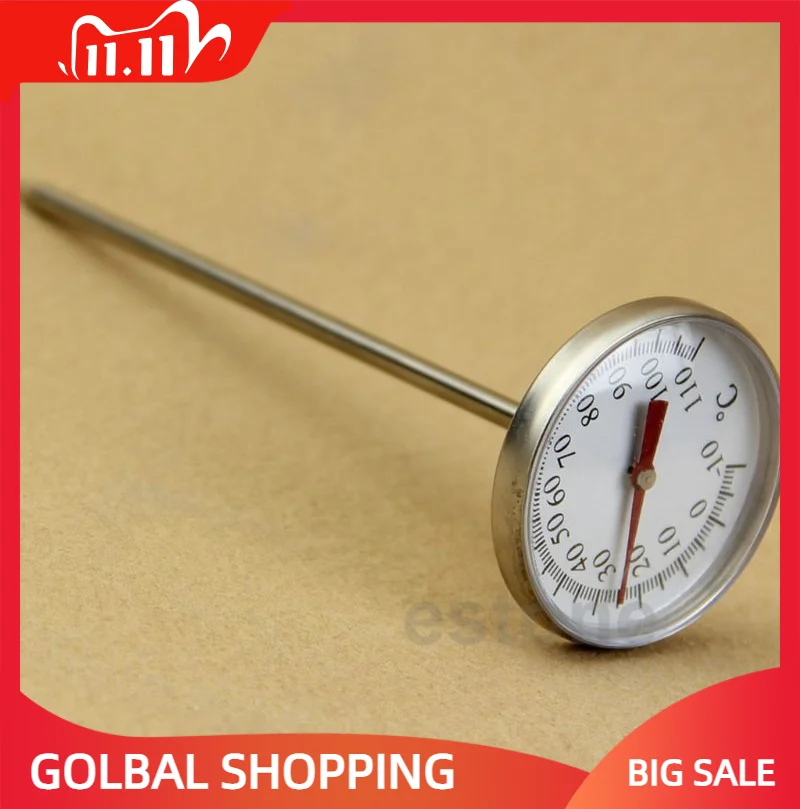 1 Pc Cooking Milk Food Coffee Stainless Steel Sensor Large Dial Thermometer New XT-J-10 Thermometer -10-110 Degrees Tool