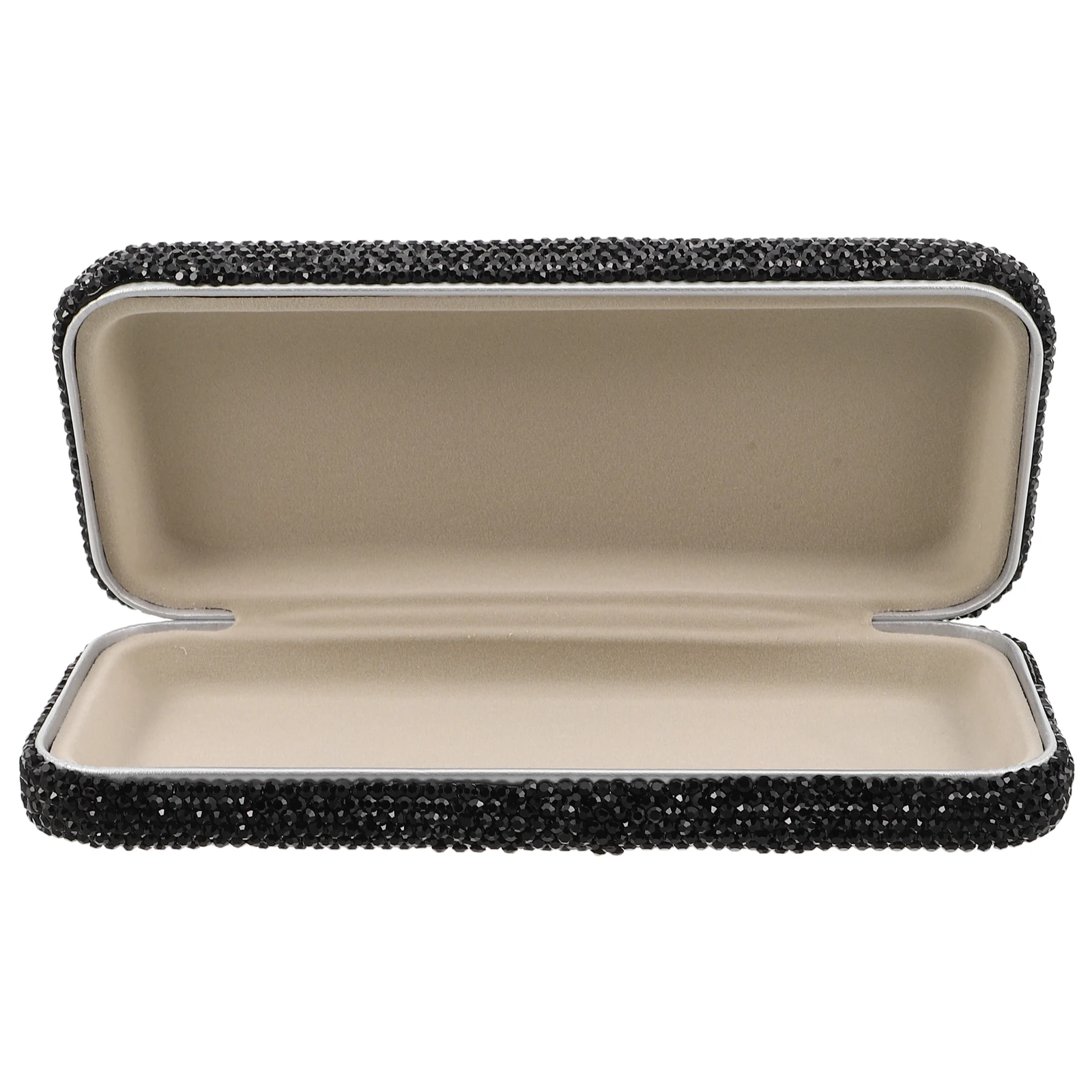 

Rhinestone Car Glasses Box Stylish Sunglasses Organizer Case Portable Travel Plastic Eyeglass Holder Storage Bag for Men Women