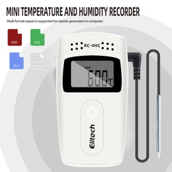 RC-4HC Temperature Data Logger USB Data Logger Temp Humidity Tester 16000 Points Mini Humidity Data Recorder Storage Cold-chain