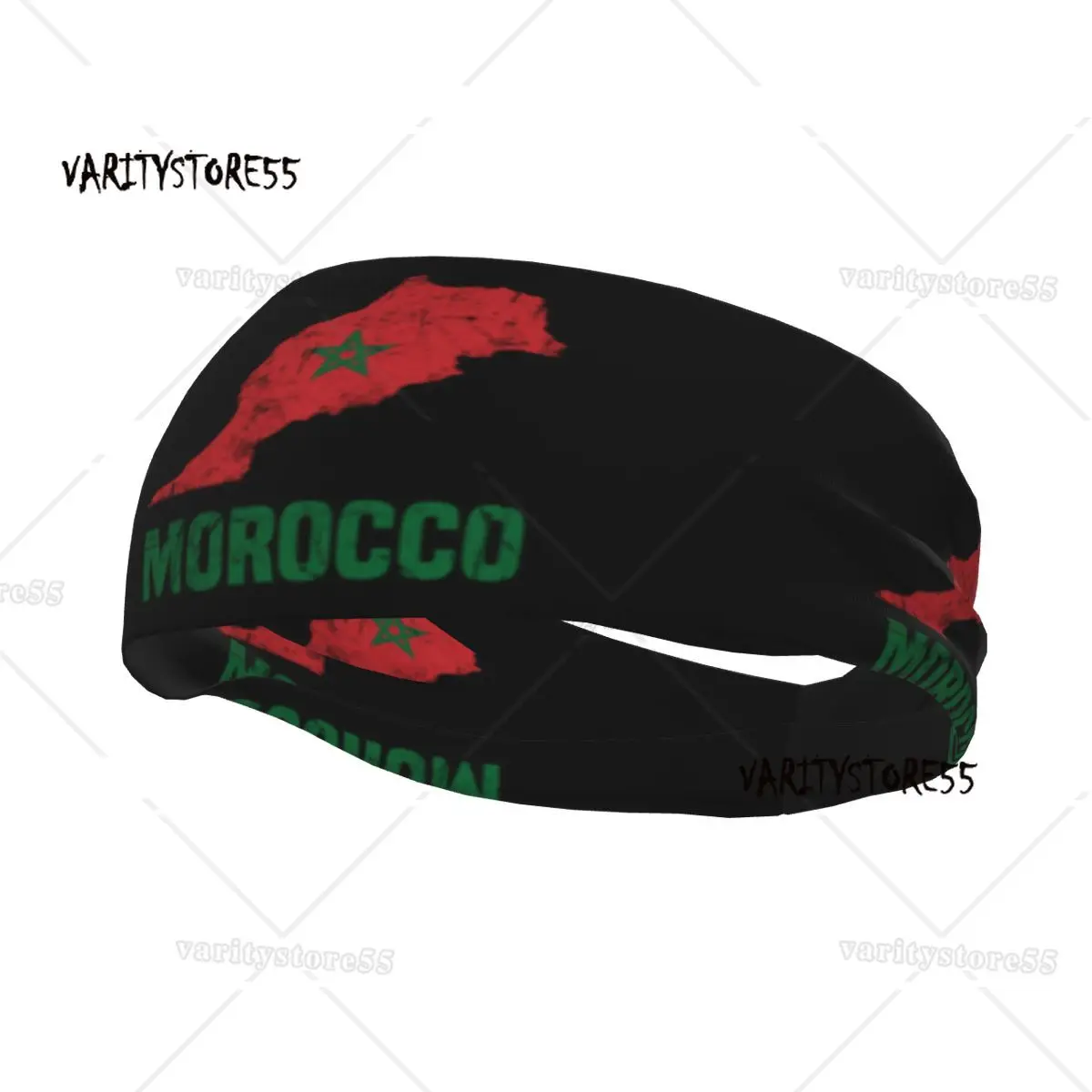 

Morocco Moroccan Flag Sports Sweatbands for Workout Quick Drying Headband Women Men