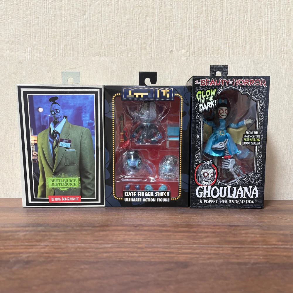 

NECA The Beauty of Horror: Гулиана и Поппет/Битлджус, Ультимативный Боб/Элвис Пресли, 7-дюймовая 100% оригинальная коллекционная фигурка-модель