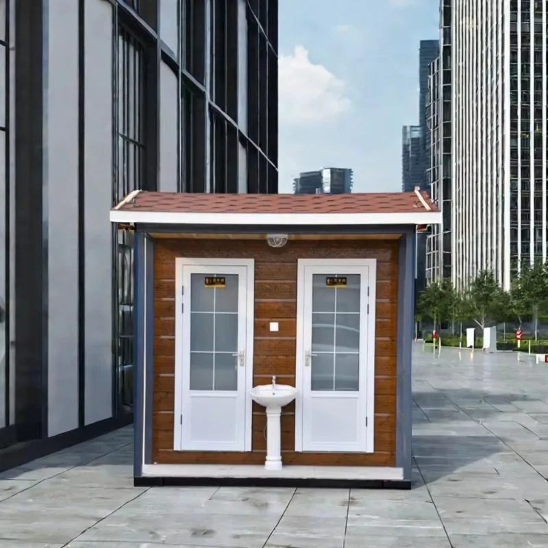 Outdoor Mobile Prefab Modular Toilet Restroom Portable Bathroom Camping Toilet Pod Cabin Kit Houses