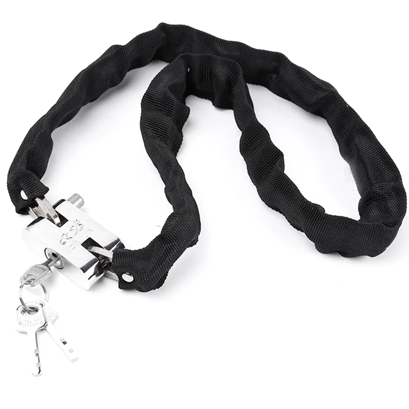 

Discount-Bike Lock 65CM Metal Anti-Theft MTB Road Bike Heavy Duty Safety Lock Motorcycle Padlock Bicycle Chain Lock With Key Eas