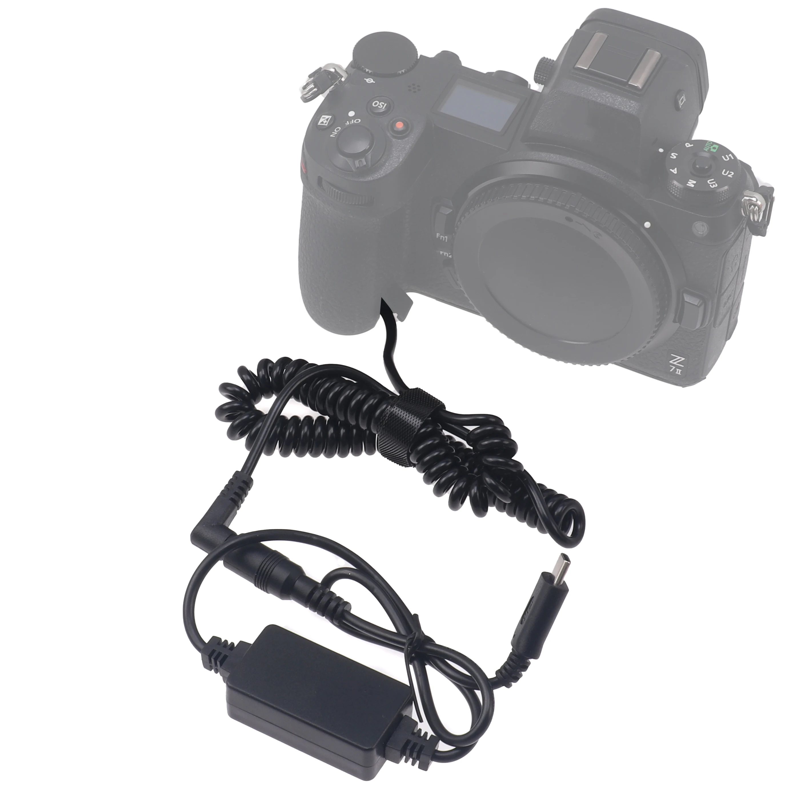 Fotga – câble adaptateur d'alimentation USB type-c + batterie factice EN-EL15, coupleur EP-5B cc pour Nikon D850 D810 D810A D800 Z5 Z6