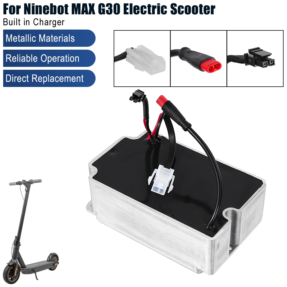 Eingebautes Ladegerät für Ninebot KickScooter Max G30 G30D G30L Elektroroller AC-Adapter Ersatz-Netzteilteile – Detail 1
