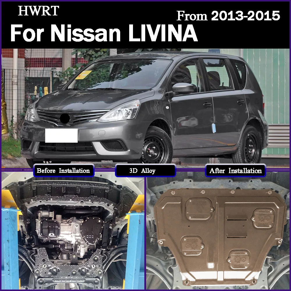 

Higher Quality Black Under Engine Guard Mudguard Board Splash Shield Mud Fender Plate Panel For Nissan LIVINA‌ 2013-2015 1.6L