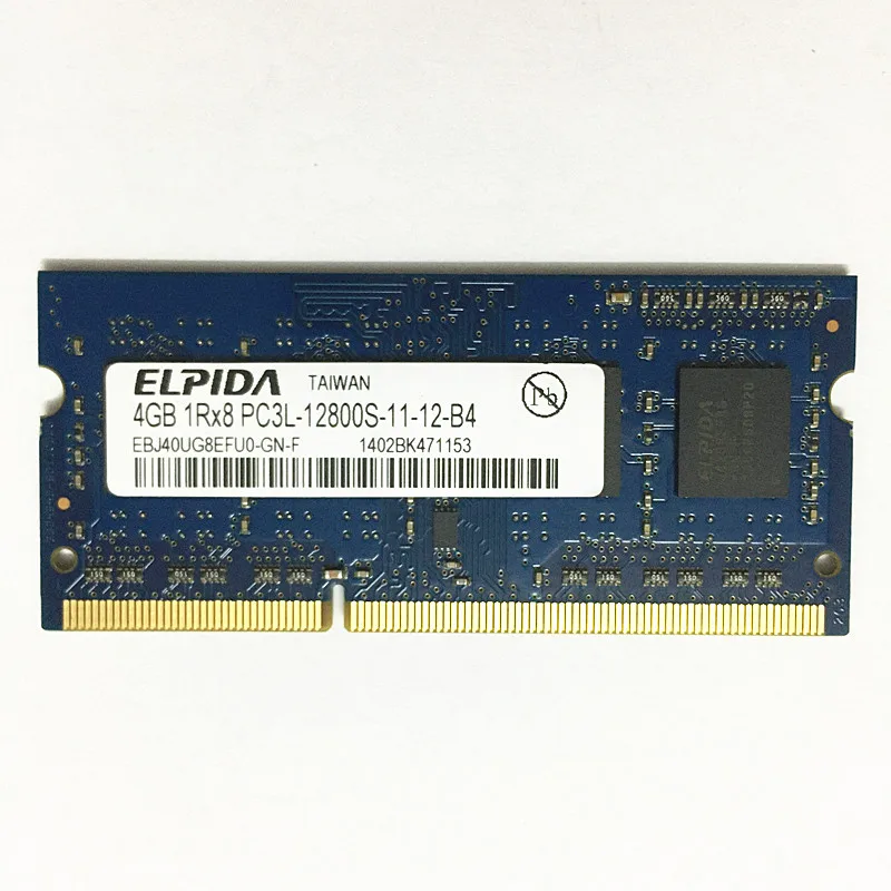 

ELPIDA DDR3 RAMS 4gb 1600MHz DDR3 4GB 1Rx8 PC3L-12800S-11 ddr3 Laptop memory 4GB 1600 ram