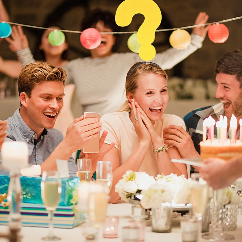 

Funny Symbol Headbands Arrow Question Mark Novelty Party Hair Hoops for New Year Christmas Costume Events Eye Catching