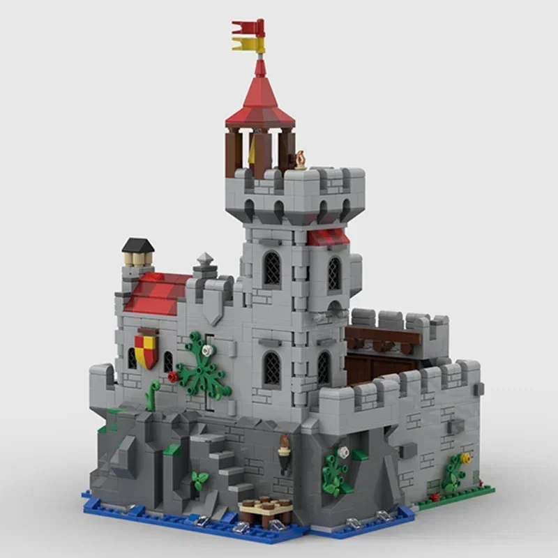 Briques de construction Moc, modèle de forteresse du Lion, château du Lochside, blocs modulaires, cadeaux, jouets pour enfants, ensembles de bricolage, assemblage