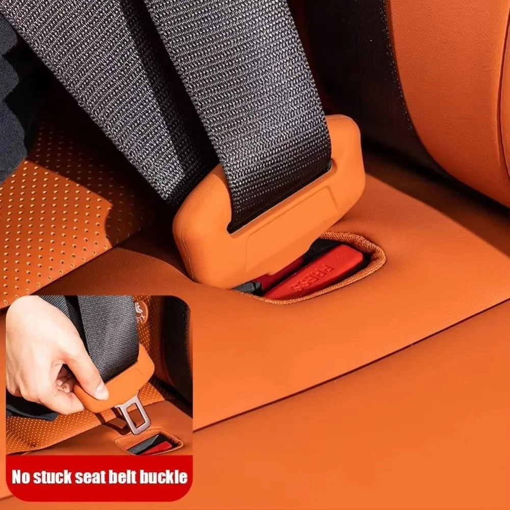 4 قطعة جديد لينة سيليكون المضادة للتصادم المضادة للتصادم المضادة للخدش مقعد حزام مشبك حامي حامي لينة حامي غطاء #2