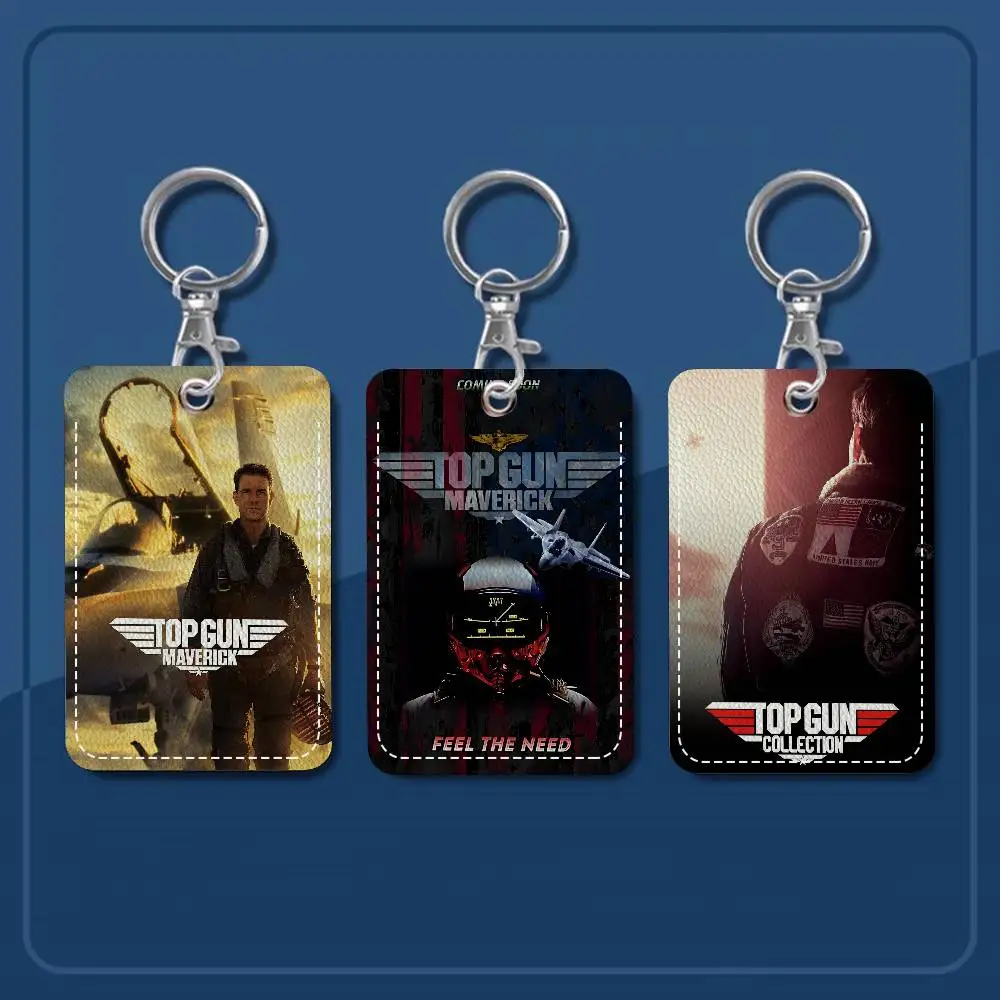 

Movie Top Gun Maverick Rectangle Keychain Card Holder, Badge Credit Card Holder, Student ID Card Holder, Bus Cards Cover