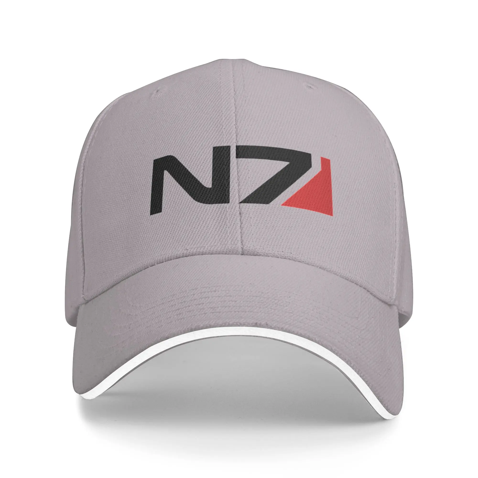 Fashion N7 Logo Mass Effect video games  Curved Brim Baseball Cap Denim Dad Hat Beret Man