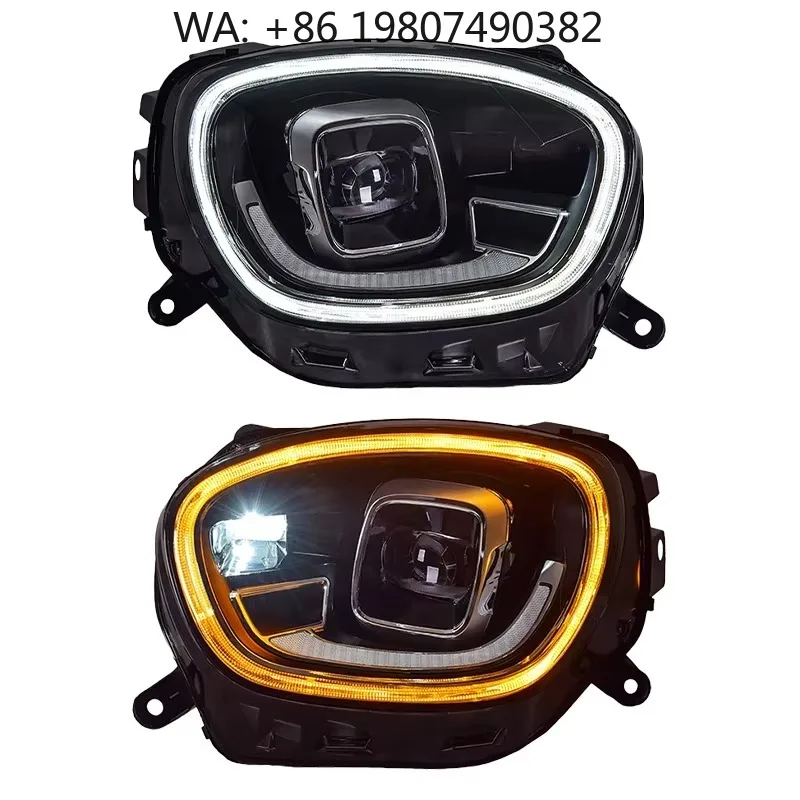 Amber DRL M5 Style Plug and Play LED Front Headlight Parts