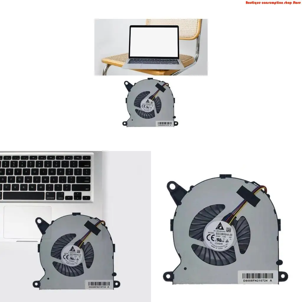 L9NA Notebook CPU Cooling Fan Accessories for Intel NUC8I7BEH NUC8 Radiator DC5V 0.6A 4Pin Laptop Cooler Fan