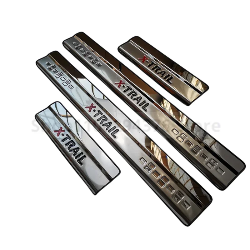 for 2014-2021 Nissan X-Trail X Trail XTrail T32 Stainless Steel Door Sill Scuff Plate Welcome Pedal Trim Car Styling Accessories