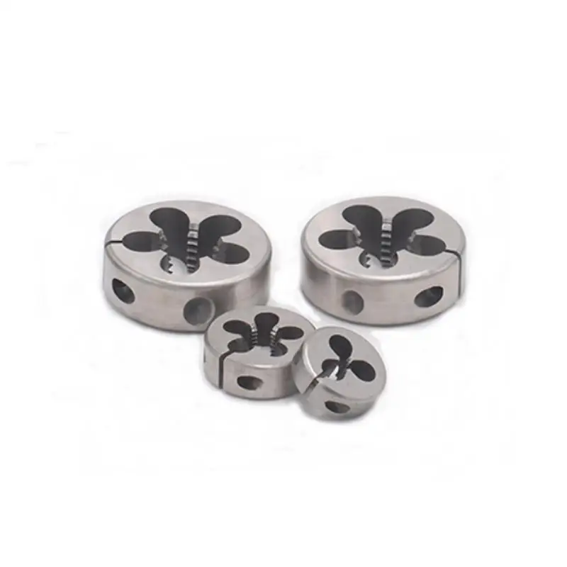 HSSE Adjustable Needle Turning Teeth Round Die SM 3/32 1/8 9/64 11/64 3/16 1/4 3/8 - 56 40 44 24 28 Machine Thread Screw Dies