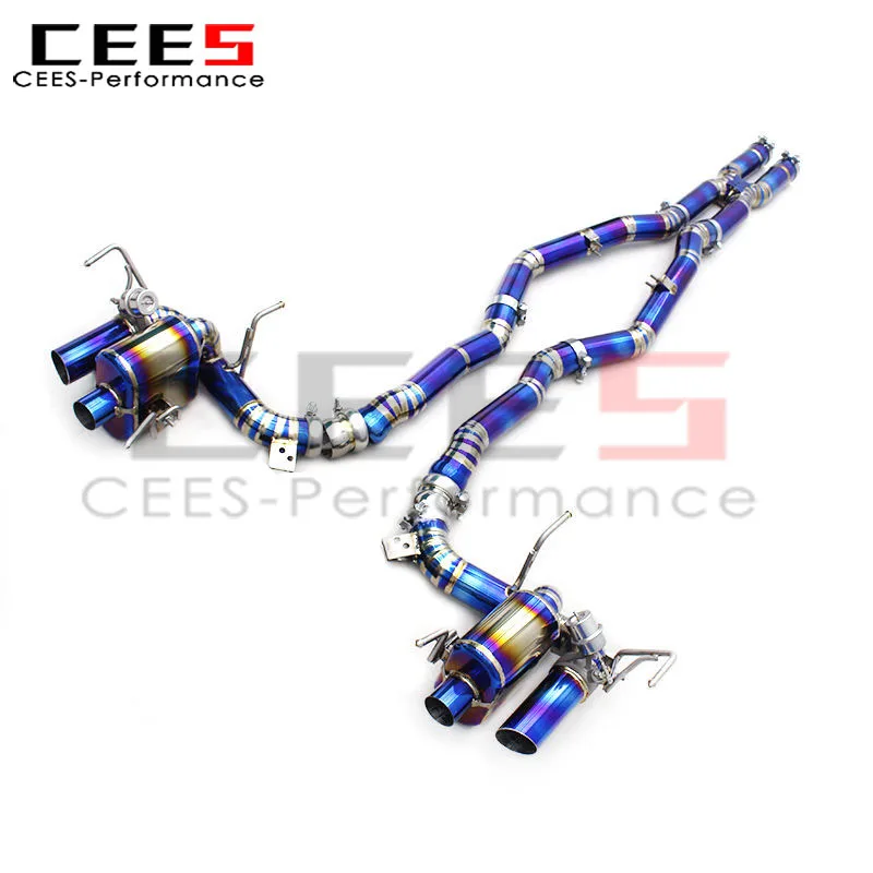CEES Sport Valved Exhaust System for Ferrari F12 Berlinetta 6.3L V12 2013+ Lightweight  X Pipe Catback Exhaust with Control