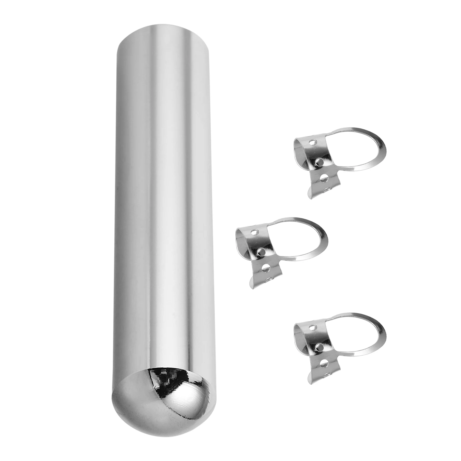 

Electric Acoustic Guitar Silver Metal Slide Bar Solid Handheld for Blues Rock Hawaiian Guitar Slide Accessories