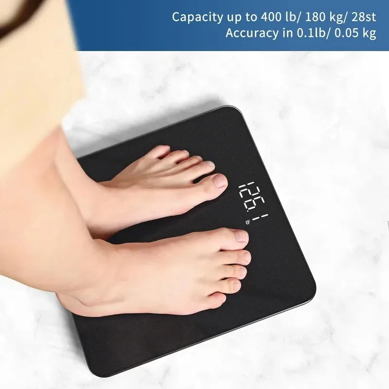 Vitafit Digital Bathroom Scale for Body Weight Weighing Professional Clear LED Display and Step-On