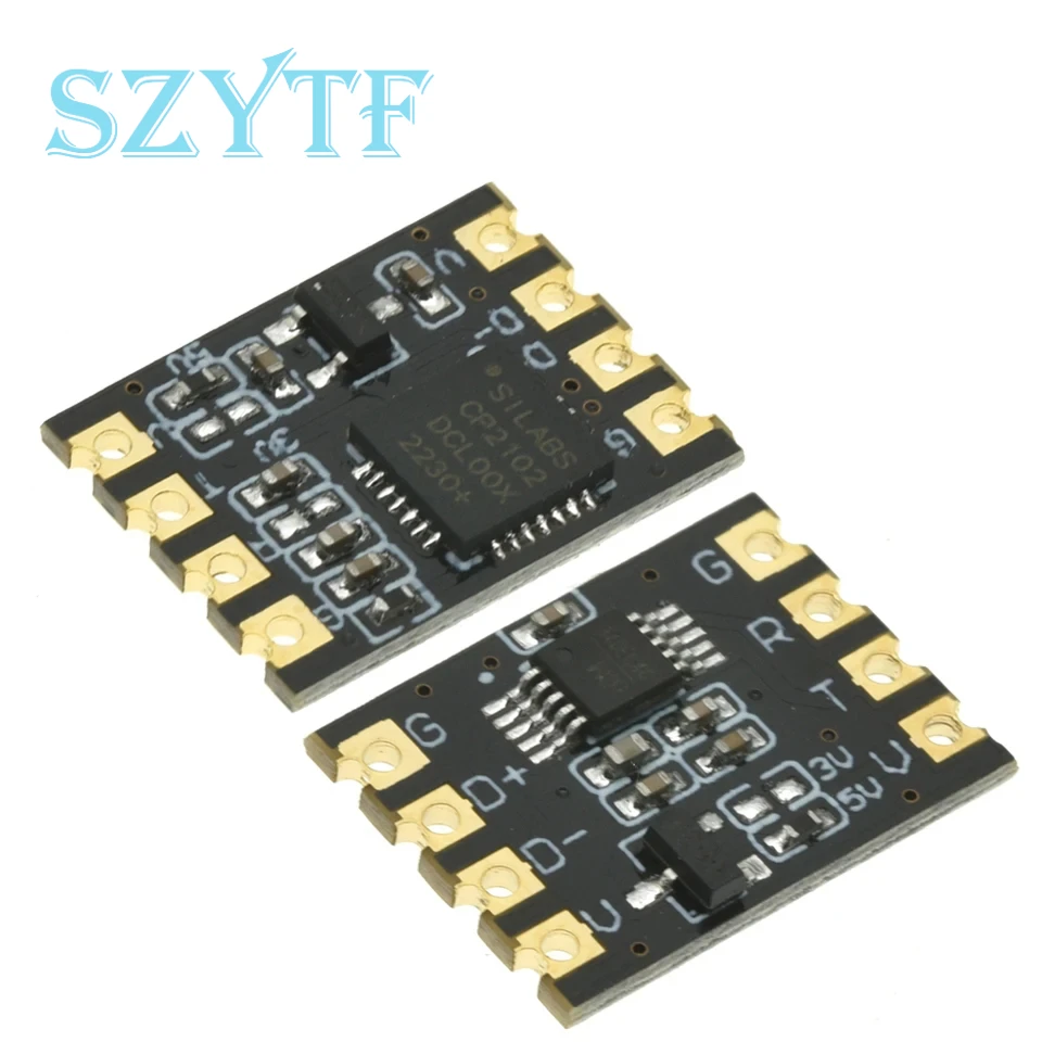 CP2102/CH340 Module USB To TTL Serial Port UART Module Brush Machine Download Bonding Wire Patch Type Sink Gold Plate
