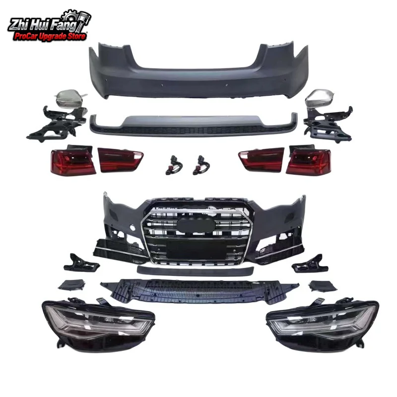 

Подходит для Audi A6 Модифицированный бампер Surround C7 от старого до нового от 12 до 16-18