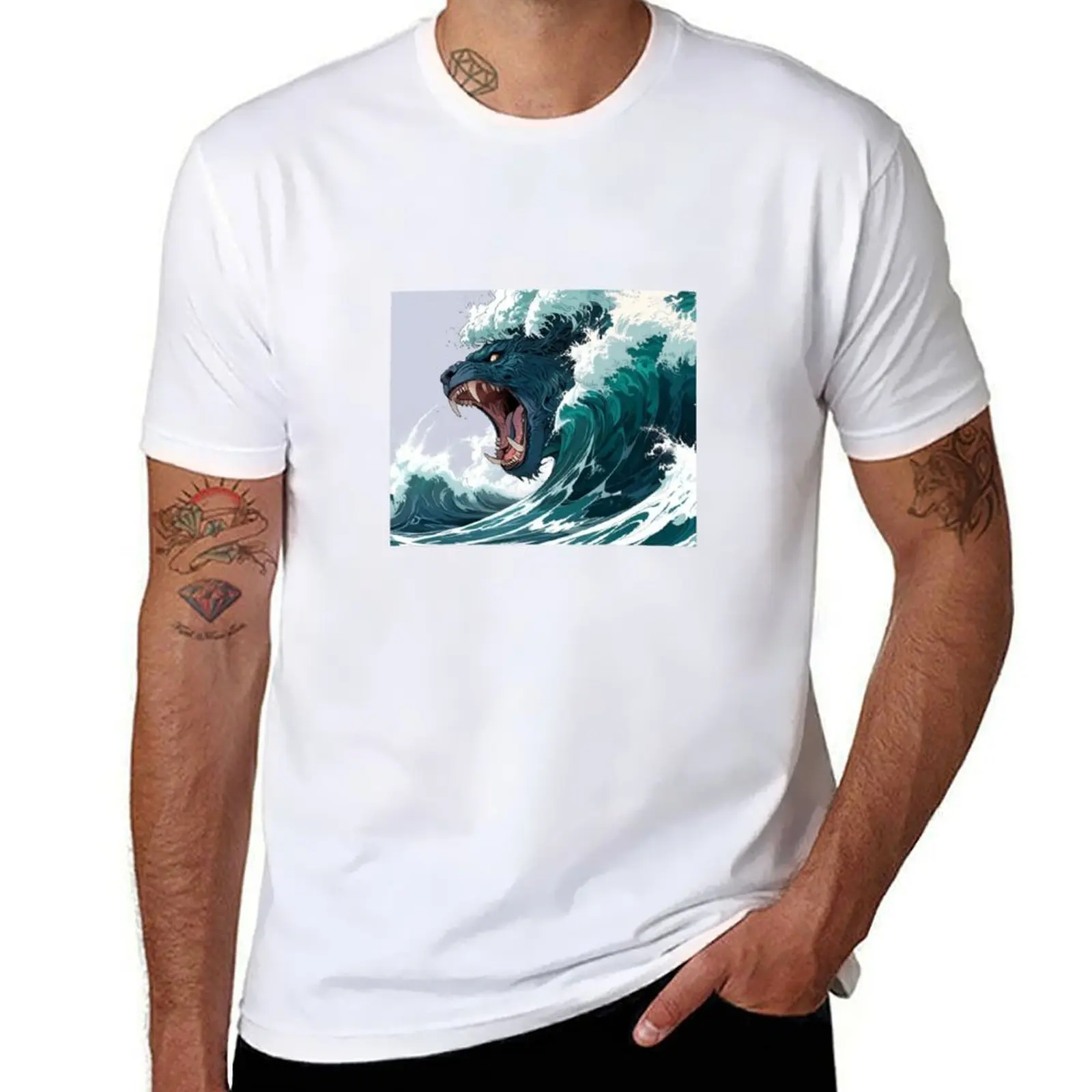 

The Seas are Roaring. T-Shirt man t shirt cotton high quality men t shirt cotton 100% T-Shirt