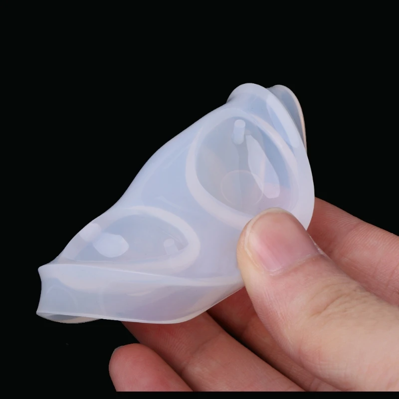 Pingente de silicone gota de água gem molde resina fundição molde com buraco lágrima pingente molde para fazer jóias arte artesanato