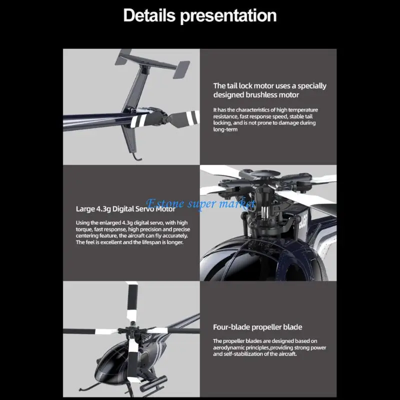 090B Remote Control Helicopter for Kids 8-12 and Beginner Variable Speed 6 Channel