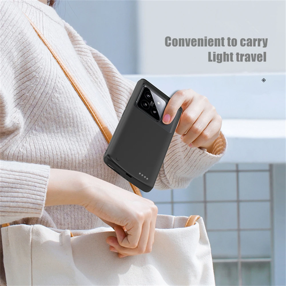 Powerbank Cover For Xiaomi Mi 14 Pro External Battery Cases 6800mAh Portable Charger Power Bank Cover For Xiaomi 14 Power Case