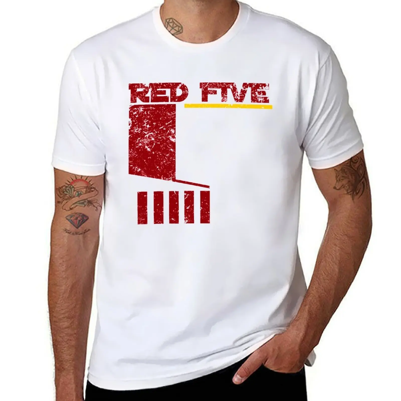 

Red Five T-Shirt man tshirt t shirts for man graphic tees T-Shirt