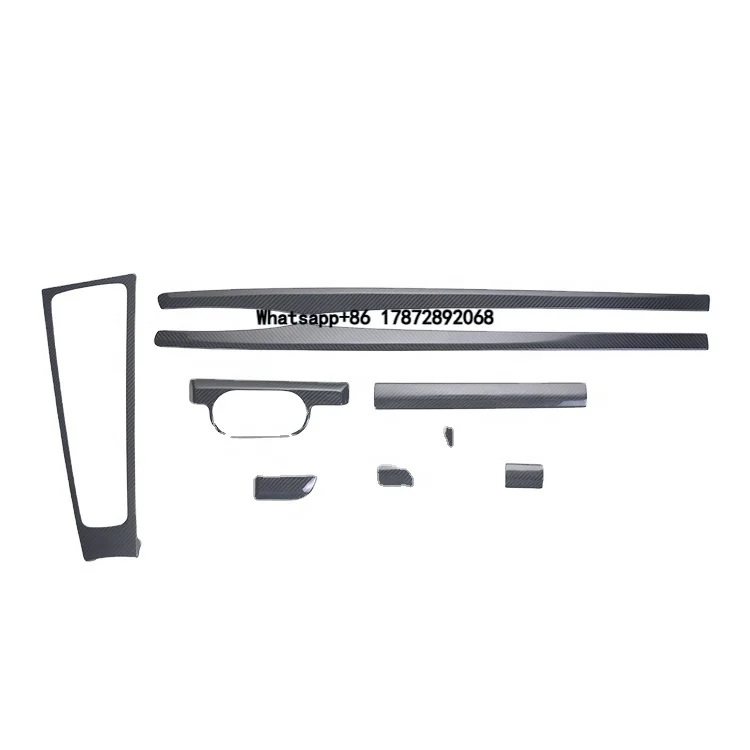 

Real Carbon Fiber Interiors for 718 Instrument Panel Trim Door Trim Strip Central Control Cover RHD