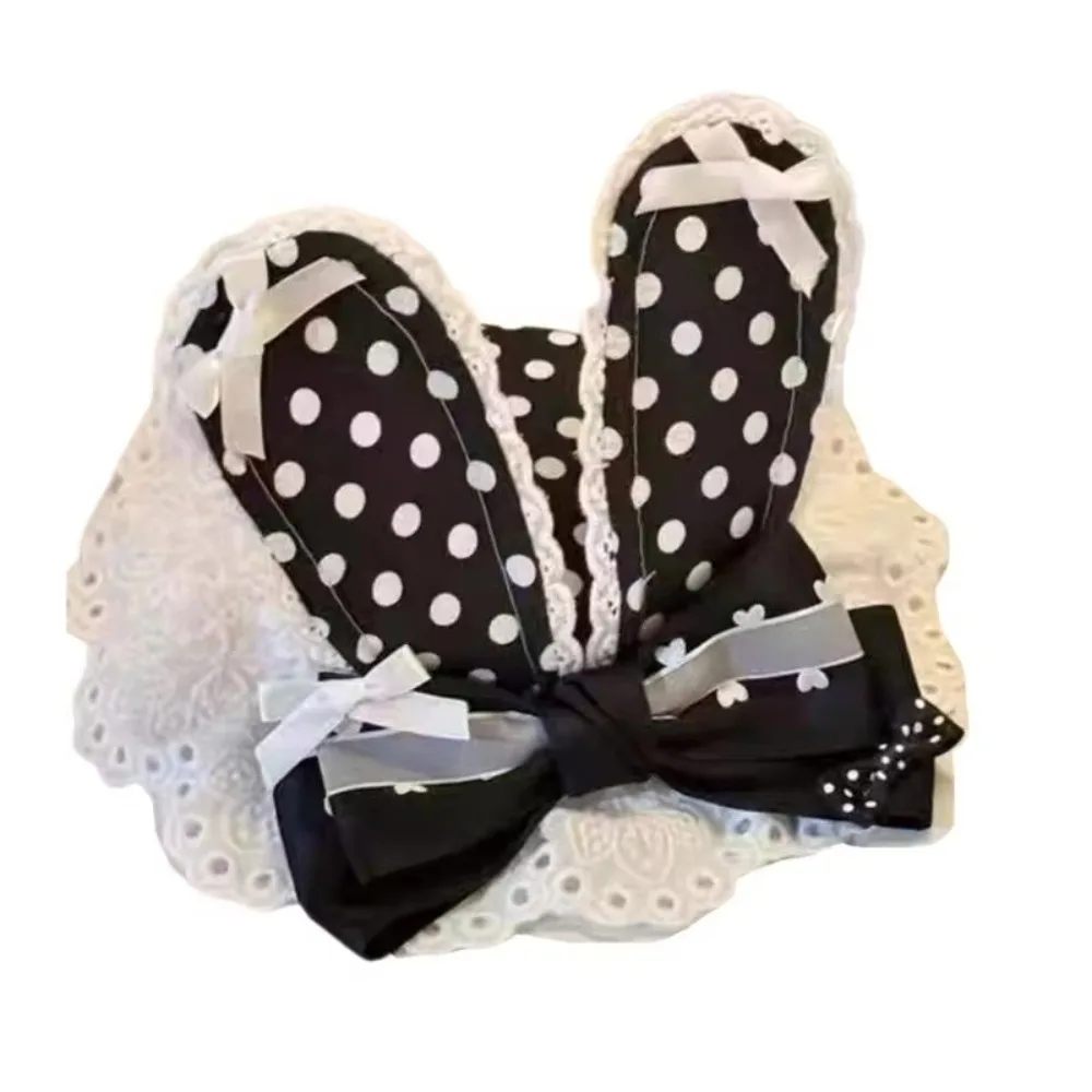 

Lightweight Anime Bows Hair Clip Breathable Fabric Nonslip Design Sweet Barrettes Secure Grip Versatile Lolita Headgear
